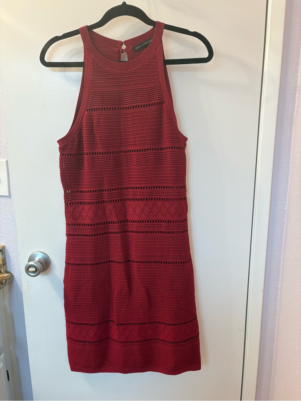 White House Black Market Small Dress NWOT PTP 18-20/Length 40 (Wine color)